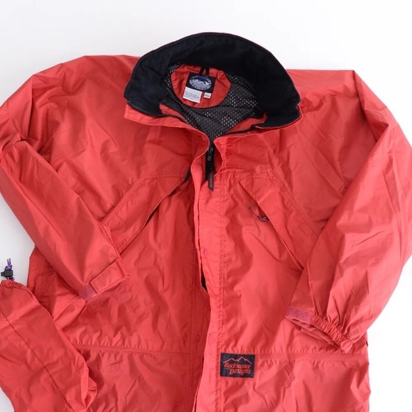 Rockwater Designs Vintage Windbreaker Red Long Sleeve  -Size Medium - Picture 9 of 15